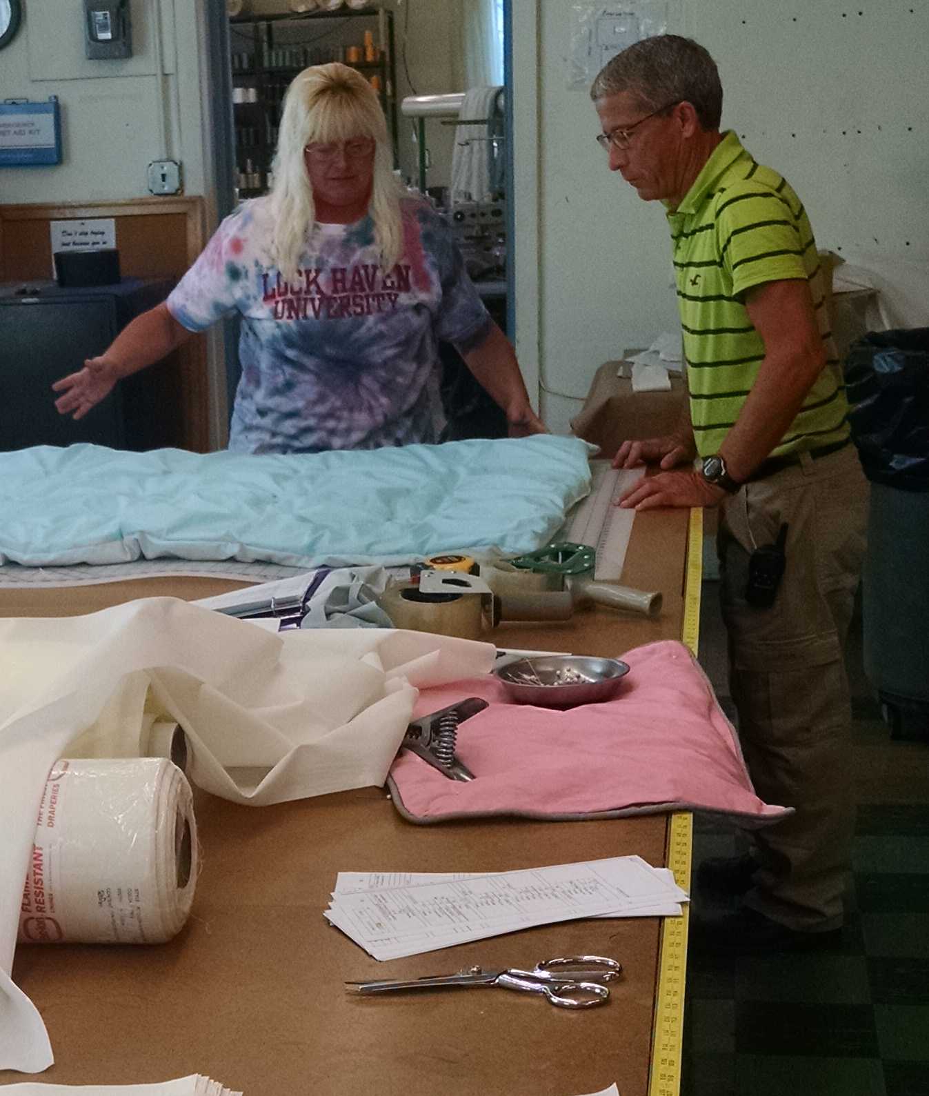 NuVisions Center sewing staff